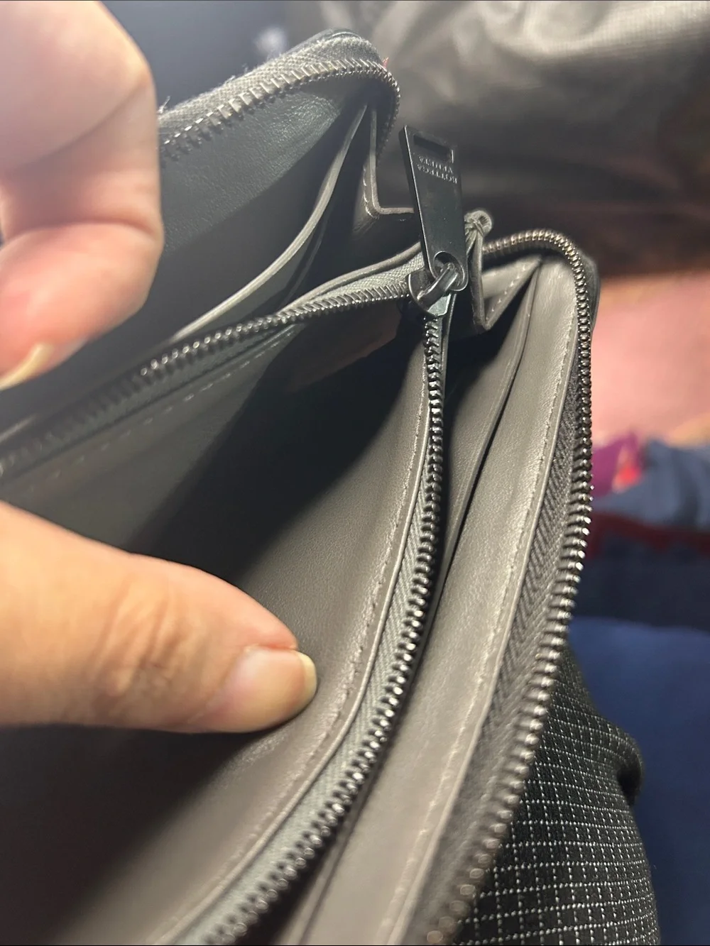 Bottega Veneta Black Intrecciato Woven Zip Phone Case